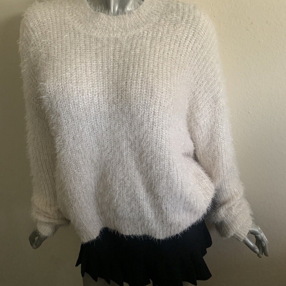 A.n.a. A New Approach Women Ivory Pullover Sweater Petite XL NWT Lose Fit Baggy - Picture 5 of 10